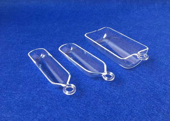 چین قوطی های احتراق کوارتز شفاف و سفارشی شده 50 میلی لیتری با حلقه تامین کننده