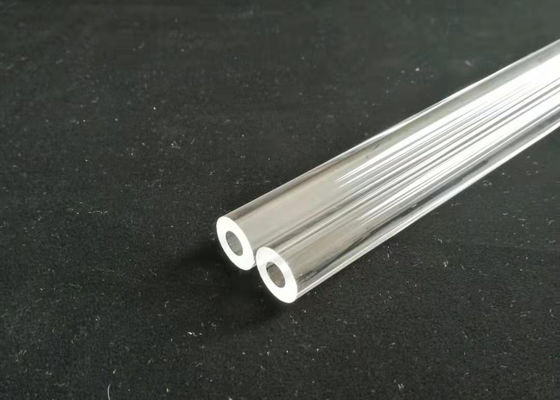 لوله کوارتز شفاف / روشن با 3mm ضخامت دیواره سنگین تامین کننده