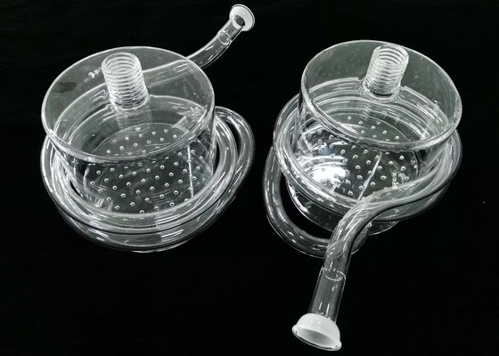 بطری کوارتز شیشه آزمایشگاهی بطری عملکرد بالا عملکرد شیمیایی با لوله اسپیرال تامین کننده