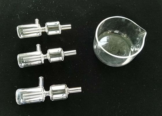 آزمایشگاه استفاده از محصولات شیشه ای کوارتز، بطری واکنش دهنده کوارتز سفارشی کوچک تامین کننده