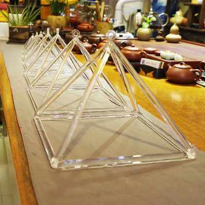 3 &quot;- 32&quot; هرم پیمایش کوارتز / Clear Pyramid کریستال برای مدیتیشن چاکرا تامین کننده