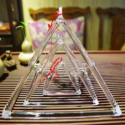 3 &quot;- 32&quot; هرم پیمایش کوارتز / Clear Pyramid کریستال برای مدیتیشن چاکرا تامین کننده